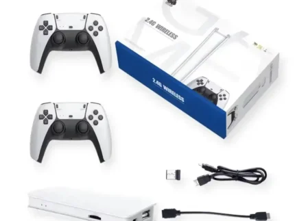 10.000+ Klasik Oyunlu Kablosuz Retro Konsol – Çift Kollu 8K Mini Eğlence Paketi